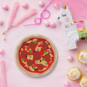 ペペロカスタムニピザ速食パーティー紙プレート ペーパープレート (パーティー)