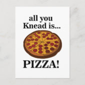 ペペロニパーティーピザ 面白い ポストカード (正面)