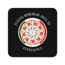 ペペロニピザ イタリア国旗 黒 プロフェッショナル