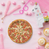 ペペロニピザ |ピザパーティー誕生日   ペーパープレート (パーティー)