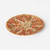 ペペロニピザ |ピザパーティー誕生日   ペーパープレート (アングル)