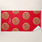 ペペローニピザサンダー_コーブ ビーチタオル (正面)