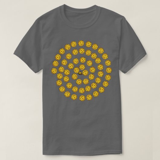 ペペローニピザスパイラルフード Tシャツ (デザイン正面)