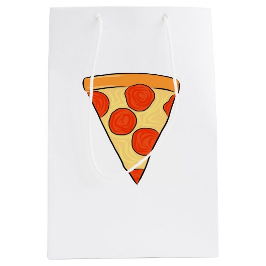 ペペローニピザスライスクラシックニューヨークスタイルピザ ミディアムペーパーバッグ (正面)