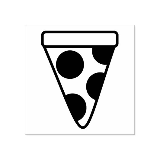 ペペローニピザスライス ラバースタンプ (インプリント)