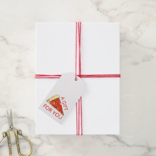 ペペローニピザパイスライスのためのギフト ギフトタグ (より糸付き)