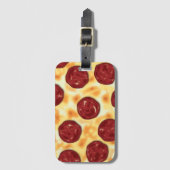 ペペローニピザパターン ラゲッジタグ (正面縦)