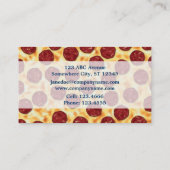 ペペローニピザパターン 名刺 (裏面)
