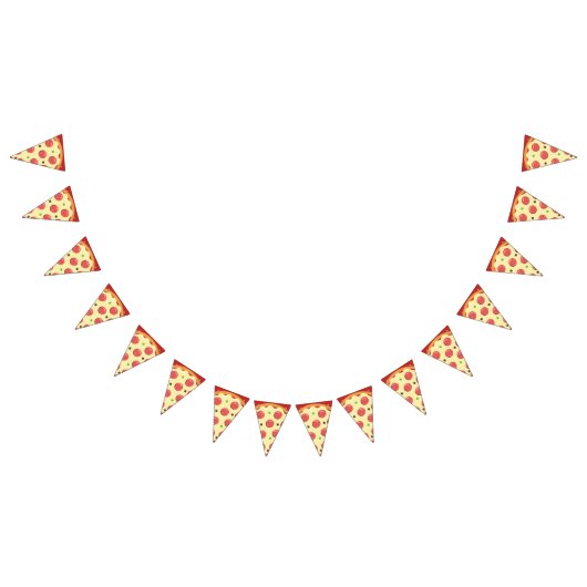 ペペローニピザパーティー バンティングフラッグ (全)