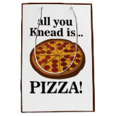 ペペローニピザ食品パーティー ミディアムペーパーバッグ (正面)