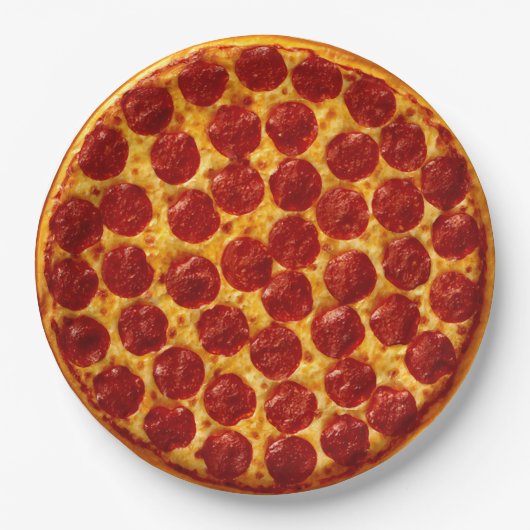 ペペローニピザ ペーパープレート (正面)