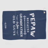 ペポー |祖父は年老いた人のための ゴルフタオル (横)