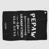 ペポー |祖父は年老いた人のための ゴルフタオル (横)