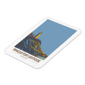 ペマキドポイントライトハウスメイントラベルアートヴィンテージ マグネット (左側)