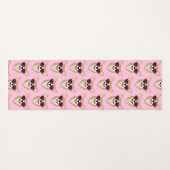 ペムおもしろいブレークウェルシュコーギーパターンピンク ヨガマット (裏面(横))