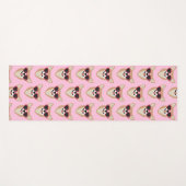 ペムおもしろいブレークウェルシュコーギーパターンピンク ヨガマット (正面(横))