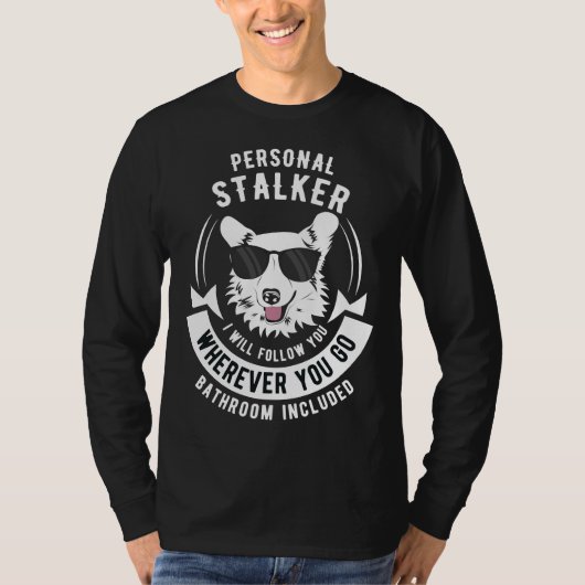 ペムおもしろいブレークウェルシュコーギー犬 Tシャツ (正面)