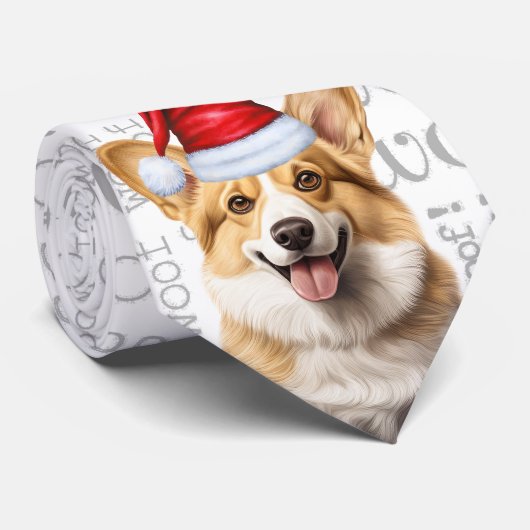 ペムおもしろいブロークウェルシュコーギークリスマス犬の恋人 ネクタイ (ロール)