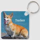 ペムク赤と白レウェルシュコーギー子犬 キーホルダー (裏面)