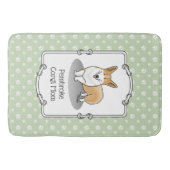 ペムブレークウェルシュコーギーママ(赤1)犬ママかわいい バスマット (正面)