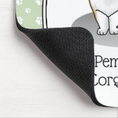 ペムブレークウェルシュコーギーママ（赤1）犬ママかわいい マウスパッド (コーナー)