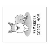ペムブレークウェルシュコーギーママ(赤1)犬ママかわいい ラバースタンプ (インプリント)