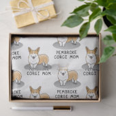 ペムブレークウェルシュコーギーママ（赤1）犬ママかわいい 薄葉紙 (ギフト)