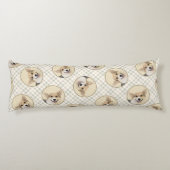 ペムブレーク絵を描ウェルシュコーギーの3色のドッグアート ボディピロー (裏面)