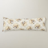 ペムブレーク絵を描ウェルシュコーギーの3色のドッグアート ボディピロー (正面)