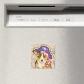 ペムブロークウェルシュコーギー海賊 マグネット (インサイチュ (食洗機))