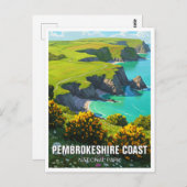ペムンケシャーコーストナショナルパークウェールズ旅行 ポストカード (正面/裏面)