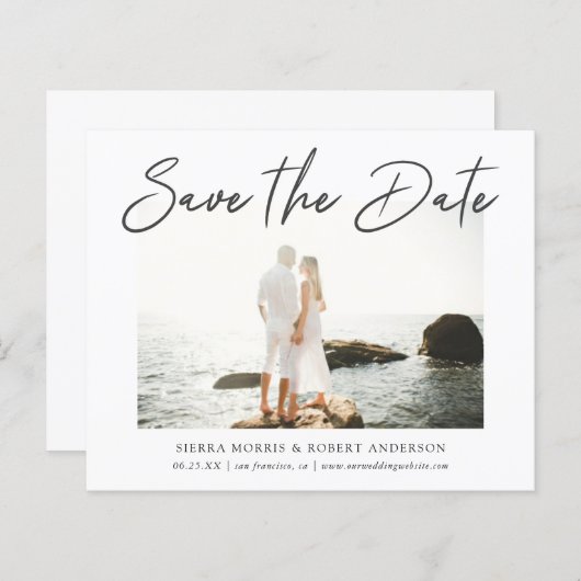 ペモダンンスタイリッシュ・スクリプト日付の保存 (正面/裏面)