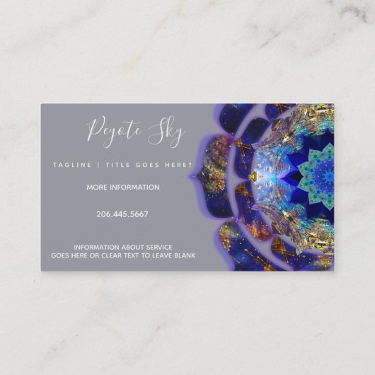 ペヨーテスカイマンダラメタフィシックパープル 名刺 (裏面)