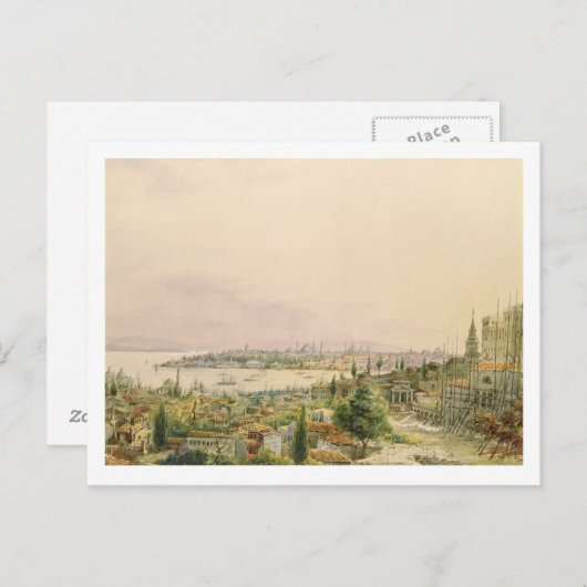 ペラからのコンスタンチノープルの見解 ポストカード (正面/裏面)