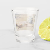 ペラギアとフィラムモン（美しい聖人の死） ショットグラス (裏面)