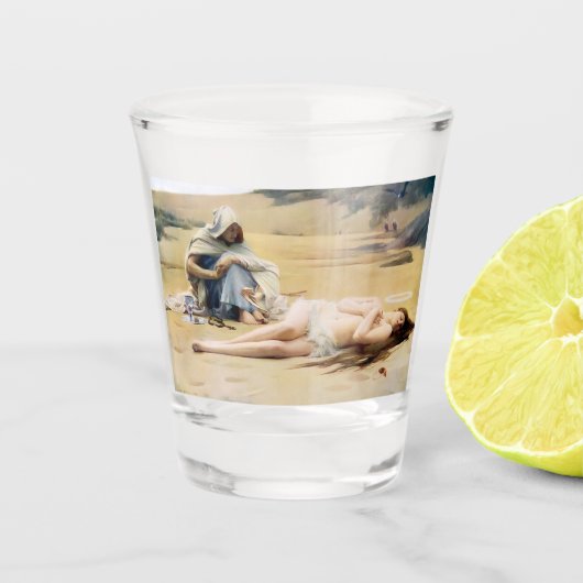 ペラギアとフィラムモン（美しい聖人の死） ショットグラス (正面)