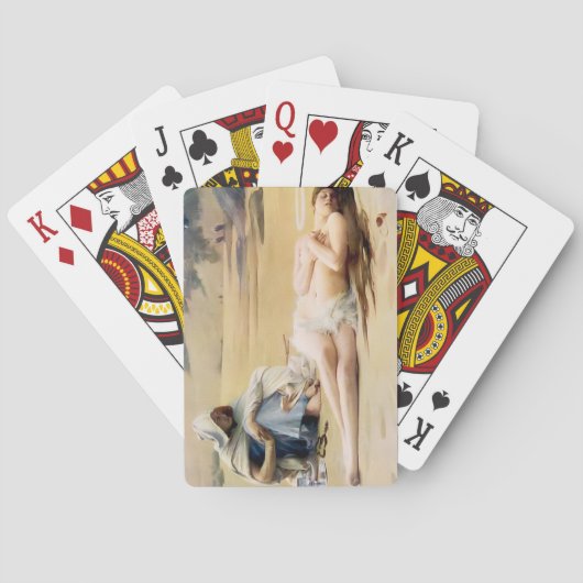 ペラギアとフィラムモン(美しい聖人の死) トランプ (裏面)