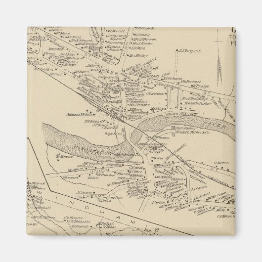 ペラム・ゴフスタウンPO マグネット (正面)