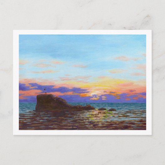 ペランポルトビーチサンセット ポストカード (正面)