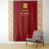 ペラ伝統的ナ中国のカンの背景 タペストリー (インサイチュ)