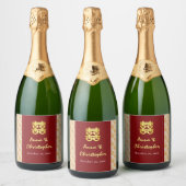 ペラ伝統的ナ中国の結婚カン スパークリングワインラベル (ボトル)