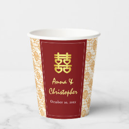 ペラ伝統的ナ中国の結婚カン 紙コップ