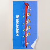 ペリおもしろいカントのチームのビーチタオル。 ビーチタオル (正面)