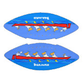 ペリおもしろいカン漕ぎ漫画イラストレーション アメリカンフットボール (パネル)