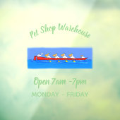 ペリおもしろいカン漕ぎ漫画イラストレーション ウィンドウサイン (シート3)