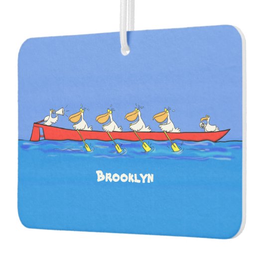 ペリおもしろいカン漕ぎ漫画イラストレーション カーエアーフレッシュナー (左)