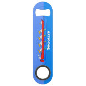 ペリおもしろいカン漕ぎ漫画イラストレーション スピード栓抜き (裏面)