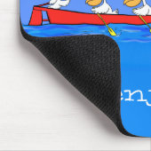 ペリおもしろいカン漕ぎ漫画イラストレーション マウスパッド (コーナー)