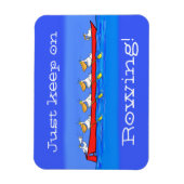 ペリおもしろいカン漕ぎ漫画イラストレーション マグネット (縦)