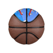 ペリおもしろいカン漕ぎ漫画イラストレーション ミニバスケットボール (右)